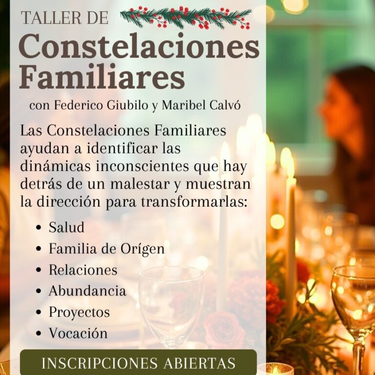 Taller de Constelaciones Familiares con Federico Giubilo y Maribel Calvó