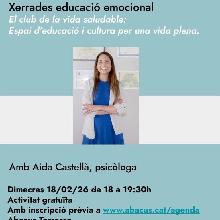 EL CLUB DE LA VIDA SALUDABLE. MIÉRCOLES 18 FEBRERO 2026 A LAS 18H