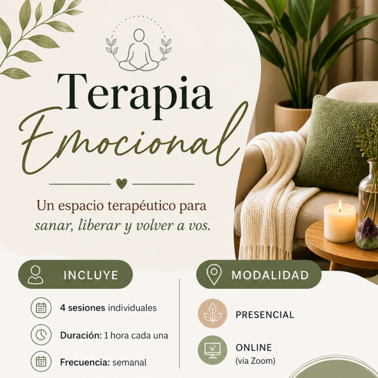 Sesiones Mensual Terapia Emocional